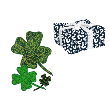 Four-Leaf Clover Template Set & 3 Yards of Mystery Fabric