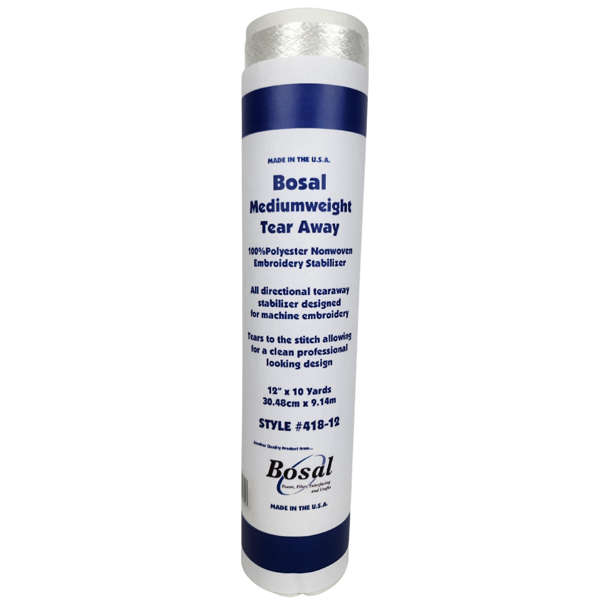 Bosal Wash Away Plus Non Woven Water Soluble Embroidery Stabilizer Topping  Film 19 White #321