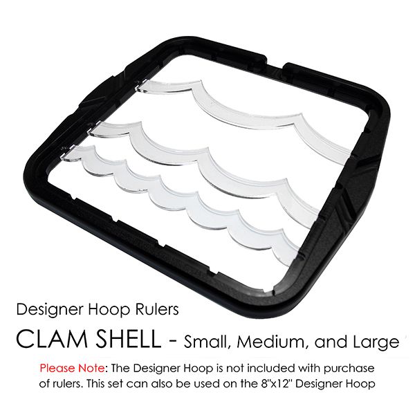 Shell Ruler Hoop Ruler Clam Shell- 12