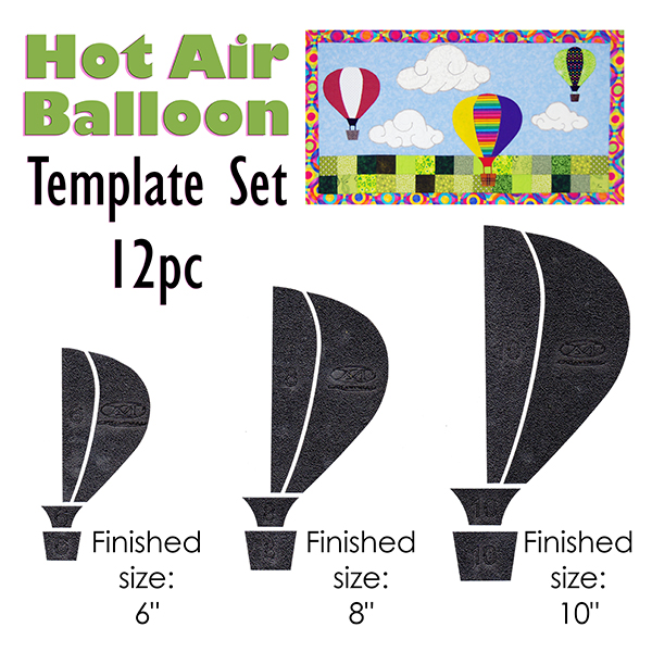 Hot Air Balloon Template Set