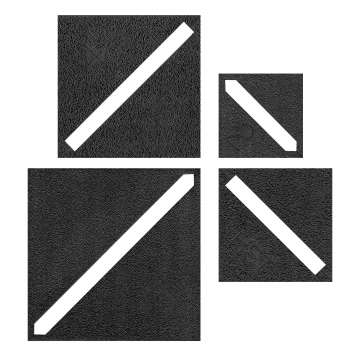 Half-Square Triangle Template Set SM