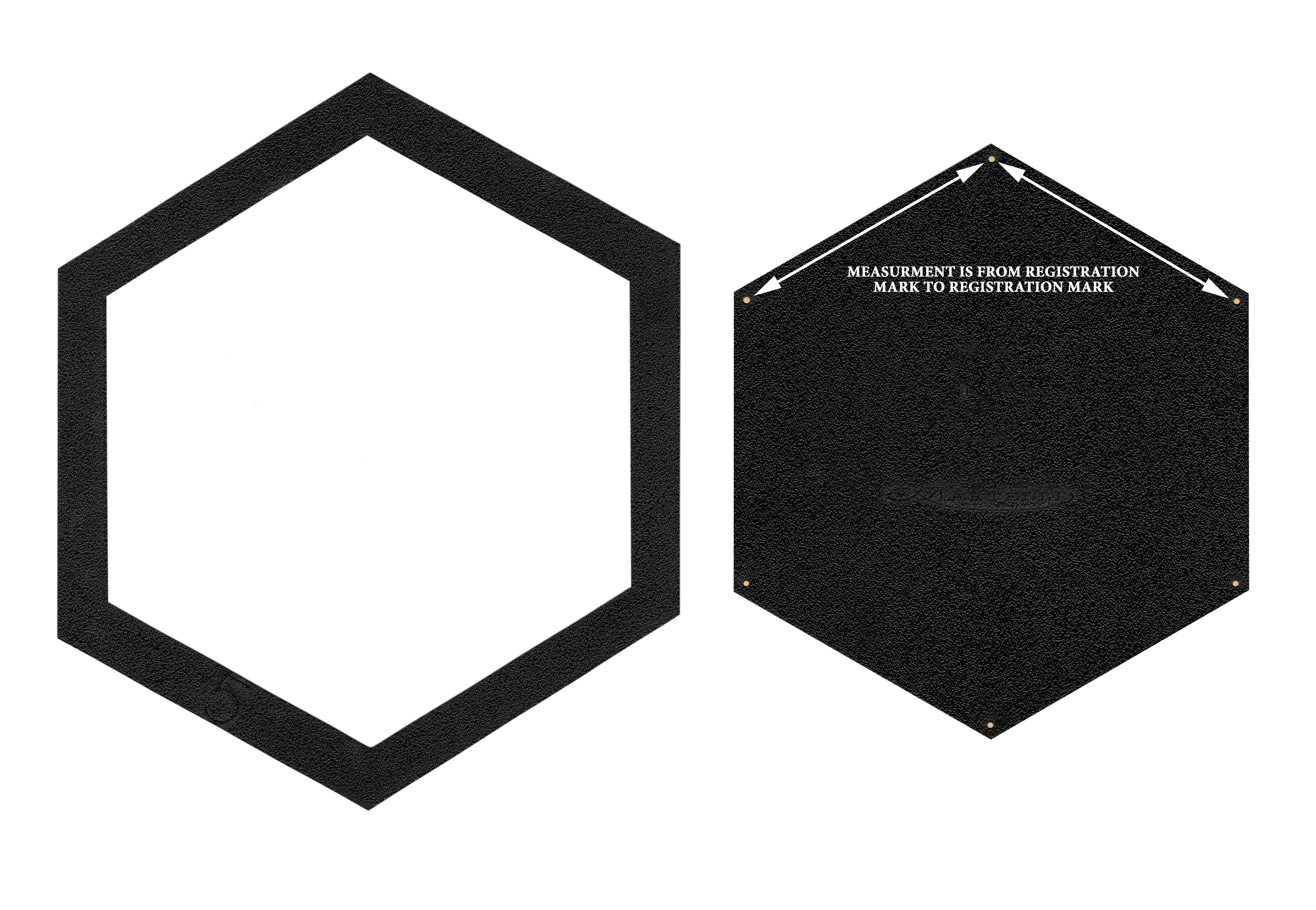 Hexagon Template 5-6.5 Individual w/Fussy