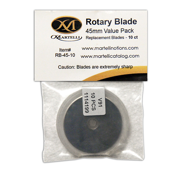 TOOINKCV 10 Pcs Rotary Cutter Blades 45mm, Rotary Cutter Replacement  Blades, Replacement Rotary Cutter Blades Highly Sharp SKS-7, for Quilting,  Paper, Fabric, Scrapbooking, Sewing : : Home & Kitchen