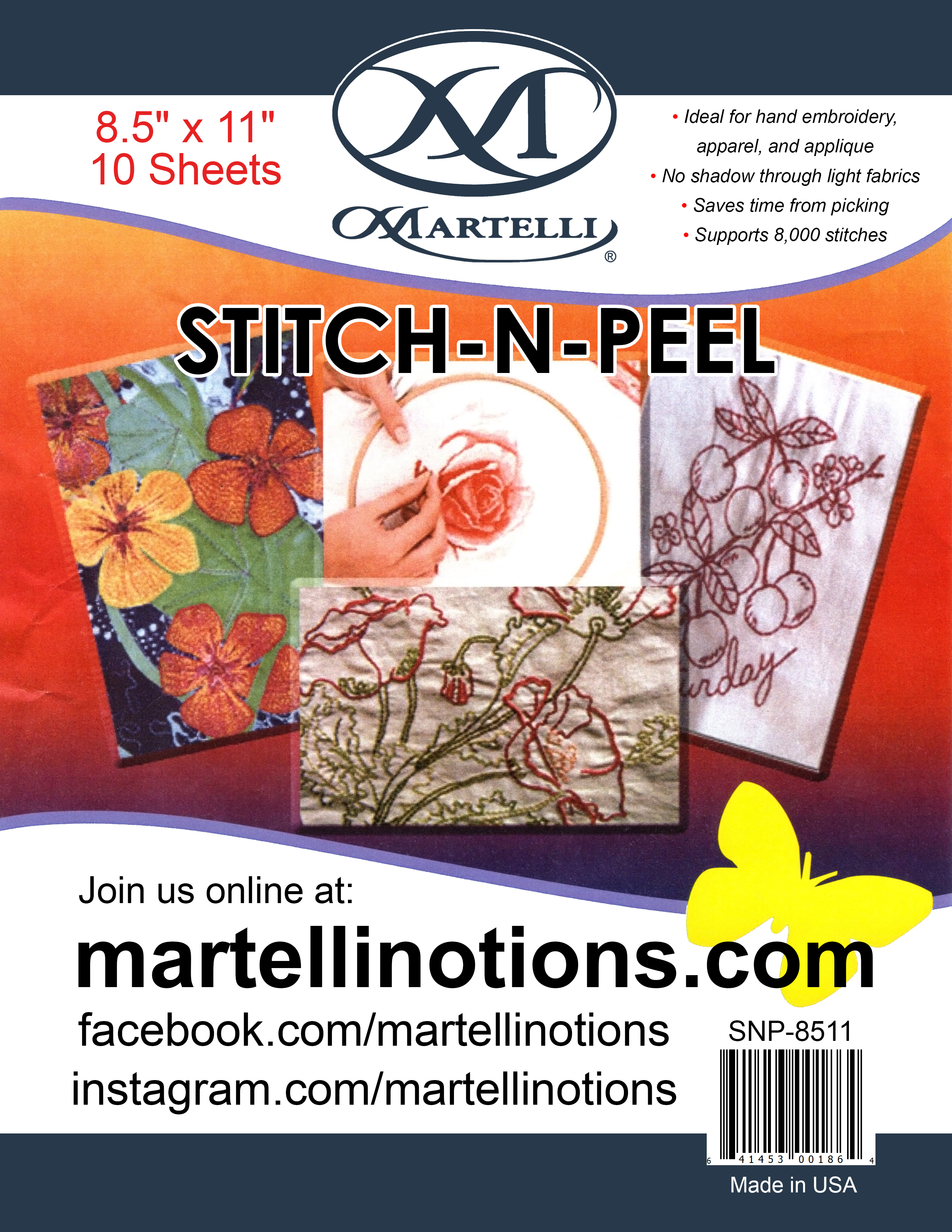 Peel, Stick, and Stitch Hand Embroidery Pattern - Landscapes - Stitched  Modern