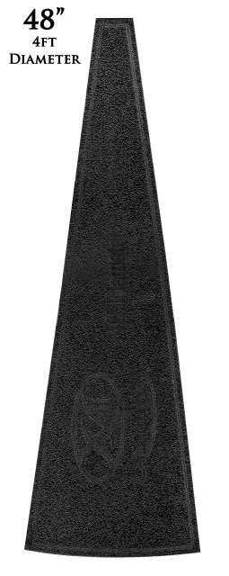 Wedge template SM (48" diameter circle)