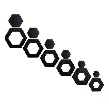 Hexagon Templates and Fussy Cuts Set (12 pieces, 1" - 3.5")